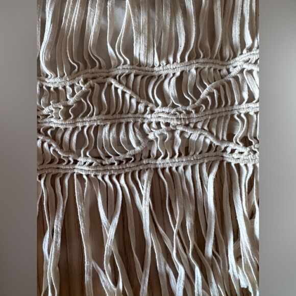 Staring at Stars Macramé Crochet back cotton tank top in cream - Size M - Picture 4 of 7
